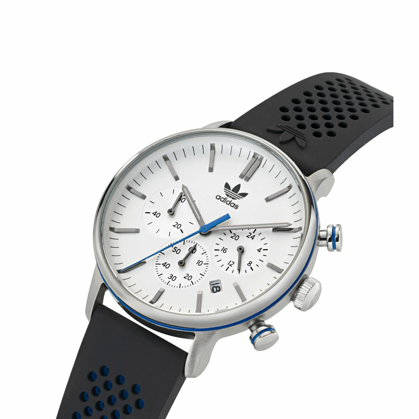 Adidas Unisex Uhr CODE ONE CHRONO Edelstahl Grau AOSY22014