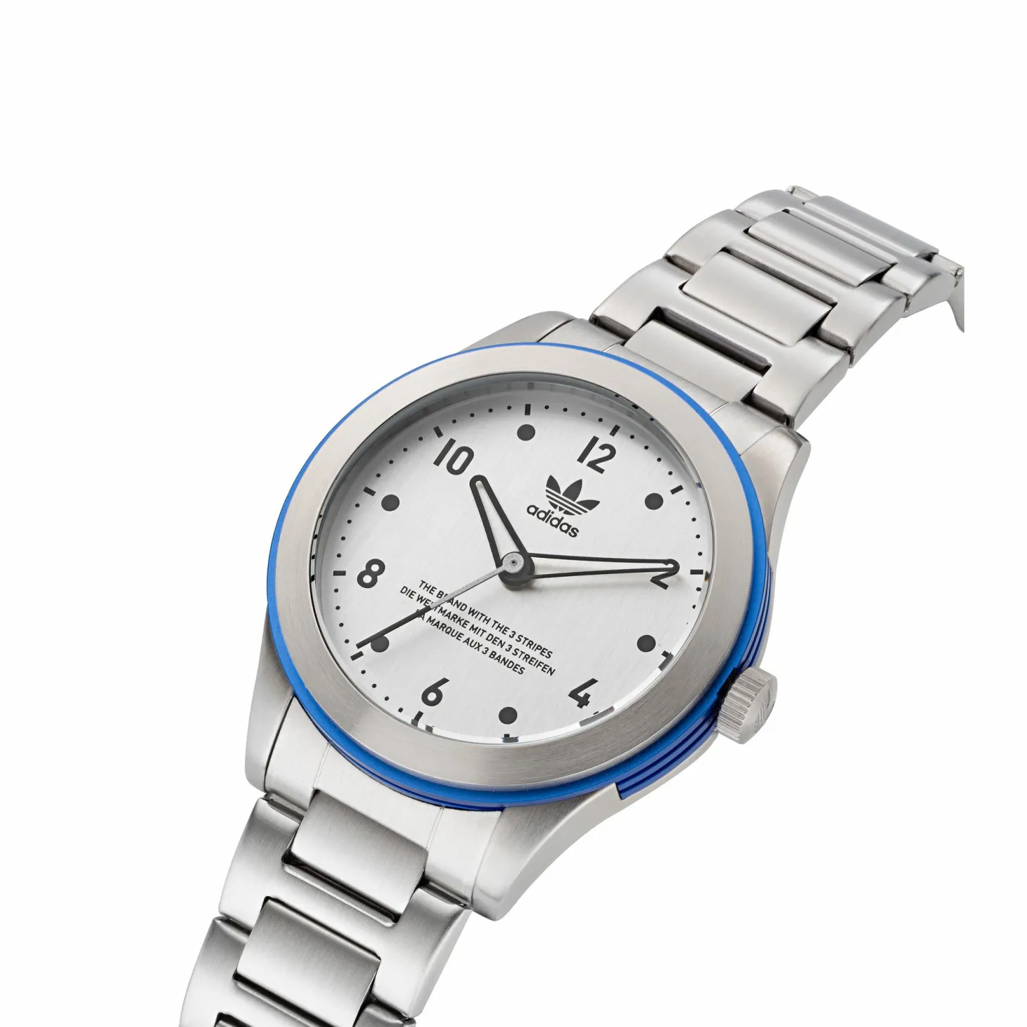 Adidas Unisex Uhr CODE THREE Edelstahl Silber AOSY22518