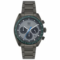 Adidas Unisex Uhr Edition One Chrono Edelstahl Grau AOFH22007