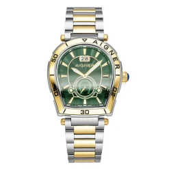 AIGNER Uhr Herren Trapani AGW.262004 Silber‑Gold Grün