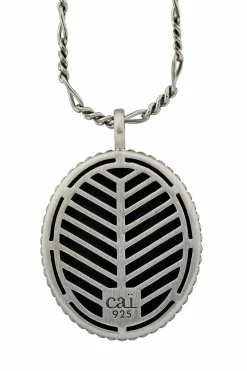 Anhänger mit Kette 925/- Silber satiniert oxidiert Champion Wappen 41184716587102