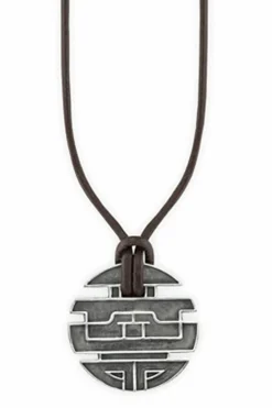 Anhänger mit Kette 925/- Sterling Silber oxidiert Münze 41183843844190