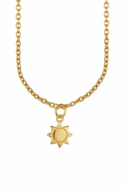 Anhänger mit Kette 925 Sterling Silber gelb vergoldet Sonne 41184546717790