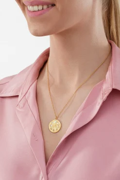 Anhänger mit Kette 925/- Sterling Silber bicolor Mondzyklus Luna 41184535347294