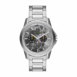 Armani Exchange Herren Armbanduhr Silber / Grau AX1736