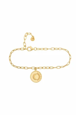 Armband 925 Silber Armband Münze vergoldet Kompass Sonne 41184824262750