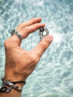 Armband 925 Silber matt-oxidiert mit Leder 41173128249438