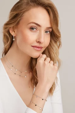 Armband 925 Silber rhodiniert Anhänger Plättchen 41184956383326