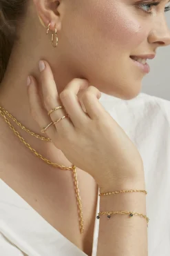 Armband 925 Silber vergoldet Hämatit 41185006354526