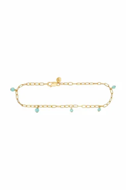 Armband 925 Silber vergoldet Amazonit 41185007173726