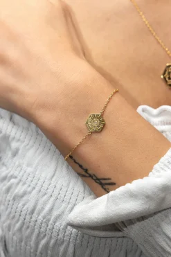 Armband 925 Sterling Silber Topas Tattoo Motiv Hexagon 41185164853342