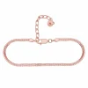 Armband 925/- Sterling Silber rosé vergoldet zweireihige Venezianer Kette 41184681689182