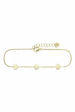 Armband 925 Sterling Silber vergoldet Herzen 41185212072030