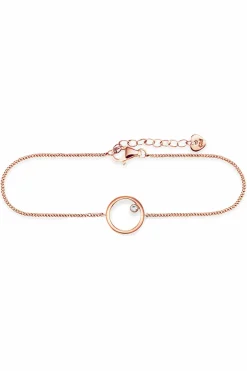 Armband 925 Sterling Silber rosé vergoldet Zirkonia Kreis 41178865926238