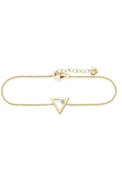 Armband 925 Sterling Silber gelb vergoldet Zirkonia Dreieck 41178866024542
