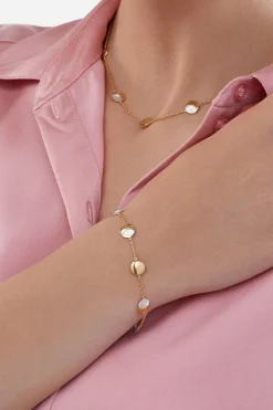 Armband 925/- Sterling Silber bicolor Mondzyklus Luna 41184532889694