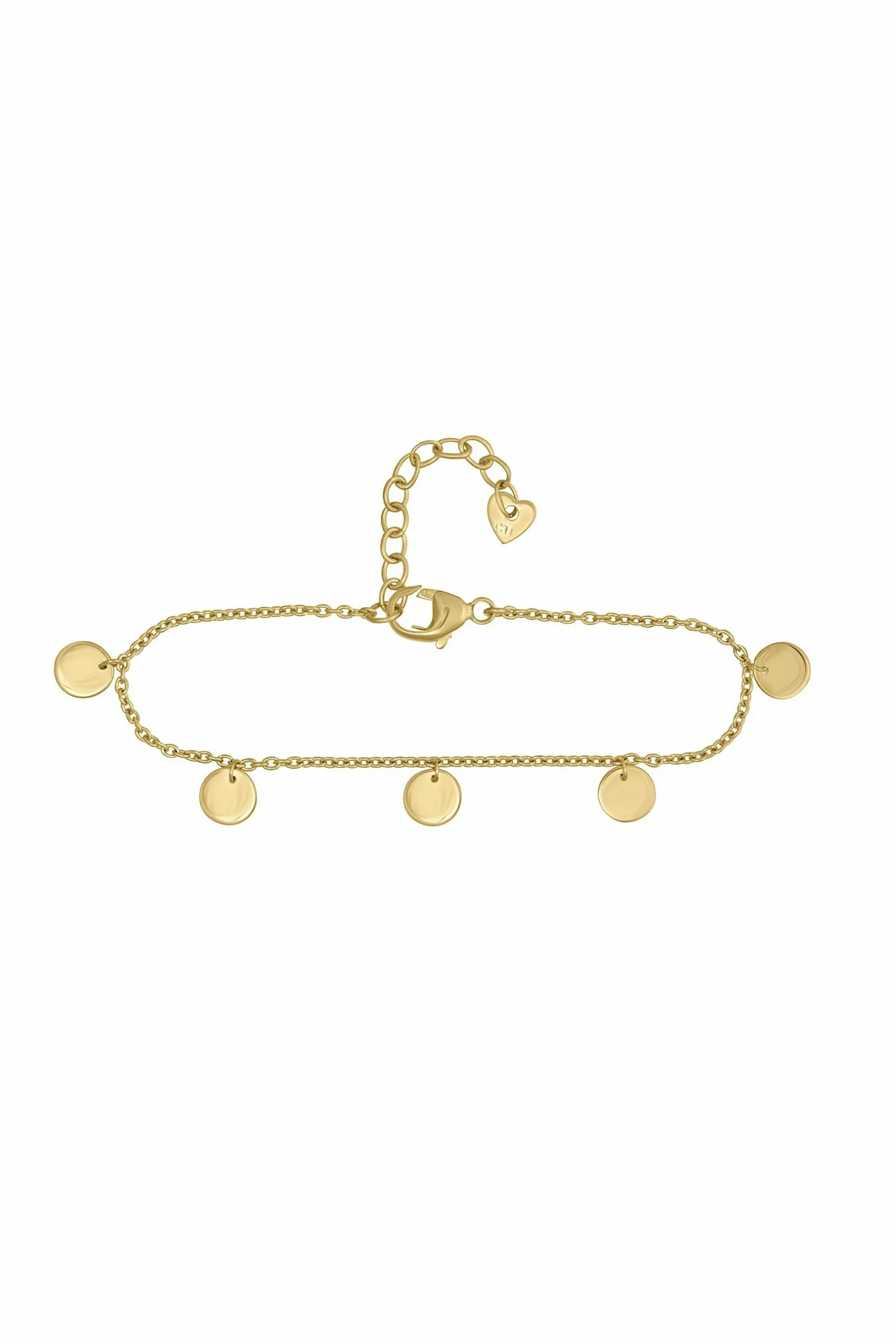 Armband 925/- Sterling Silber vergoldet Plättchen Boho 41184458702942