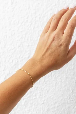 Armband 925/- Sterling Silber vergoldet Flachpanzer Kette gedreht 41184788938846