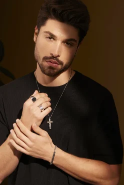 Armband 925/- Sterling Silber oxidiert Pfeil 21cm 41184190759006