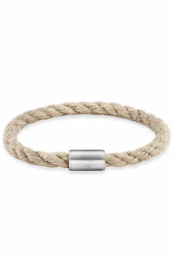 Armband Edelstahl Textilband creme 23cm 41184440418398