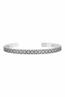 Armreif 925/- Sterling Silber matt-oxidiert Flechtoptik 41184711901278