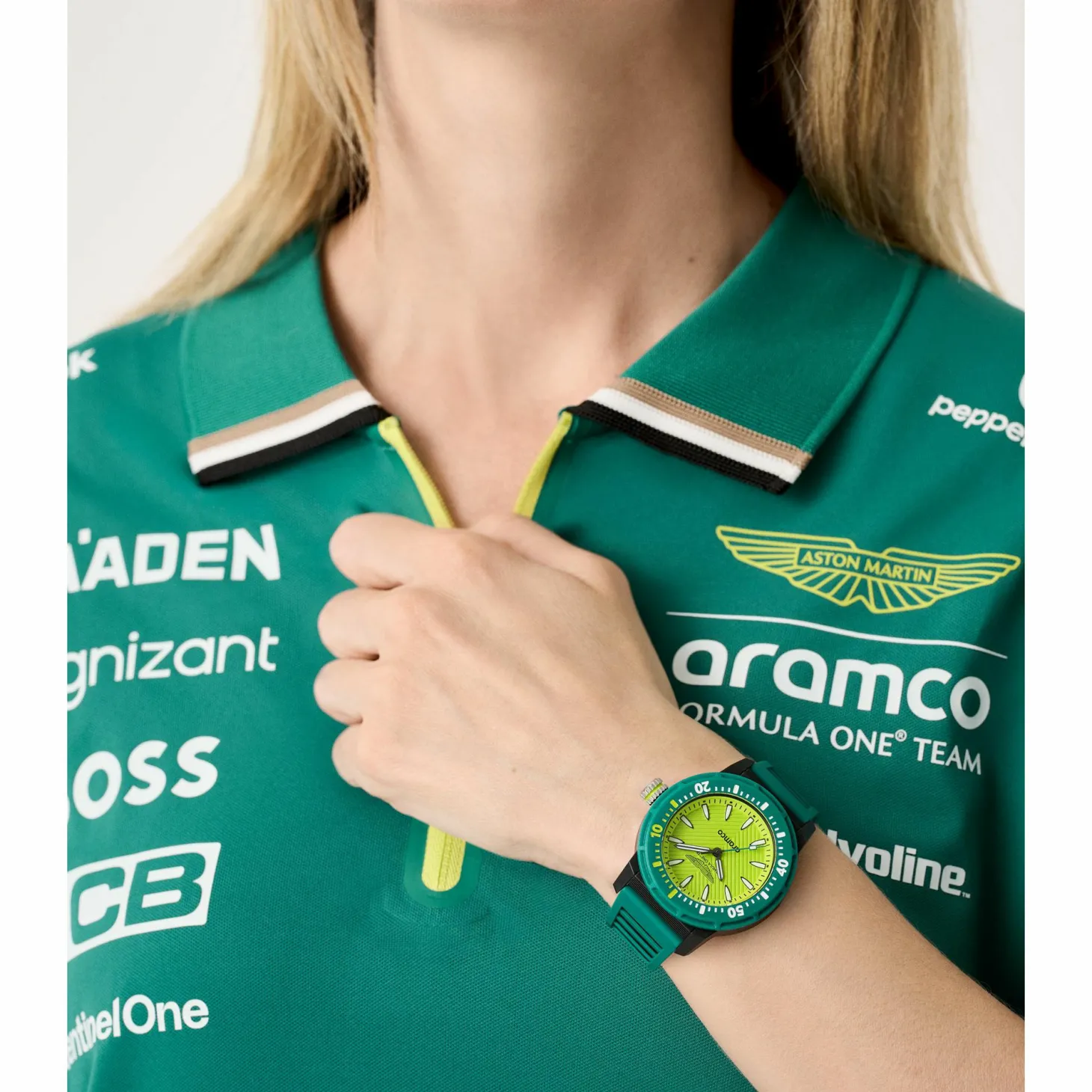 Aston Martin Herren Armbanduhr AM Formula 1 MTFK1F501 Grün Schwarz 40 mm