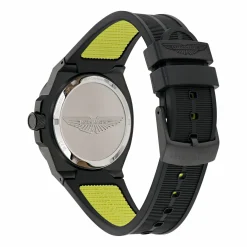 ASTON MARTIN Herren Armbanduhr AML ICON Schwarz/Lime MTIG1F503