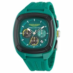 ASTON MARTIN Herren Armbanduhr AM FORMULA 1 Grün/Silikon MTFO1F501