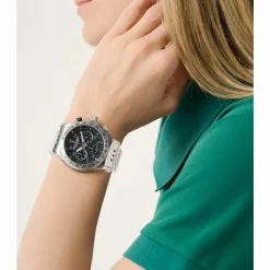 Aston Martin Herren Chronograph AML Thrill MTRS1F503 Edelstahl Blau 42 mm