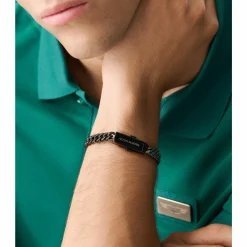 Aston Martin Armband Herren AML ICON Edelstahl Schwarz MJIUF5BM3