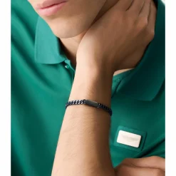 ASTON MARTIN Armband Herren AML ICON Edelstahl Blau MJIUF5BL6