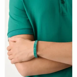 Aston Martin Armband Herren AML ICON Edelstahl Emaille Grün MJITF5BL1