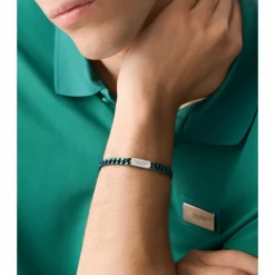 Aston Martin Armband Herren AML ICON Edelstahl Grün MJIUF5BL5