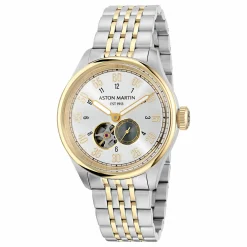 Aston Martin Automatikuhr Herrenuhr AML Timeless Silber/Gold MTTS1F503