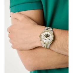 Aston Martin Automatikuhr Herrenuhr AML Timeless Silber/Gold MTTS1F503