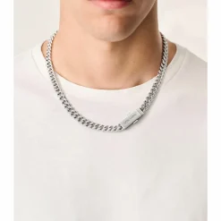 Aston Martin Halskette Herren AML ICON Edelstahl Silber MJIUF5NU0