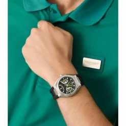 ASTON MARTIN Herren Armbanduhr AML THRILL MTRI1F502 Schwarz/Silikonarmband