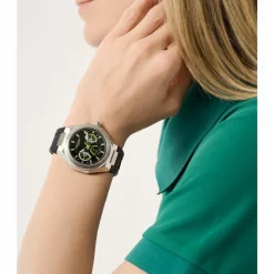 ASTON MARTIN Herren Armbanduhr AML THRILL MTRI1F502 Schwarz/Silikonarmband