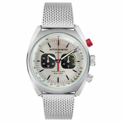 ASTON MARTIN Herren Armbanduhr AML TIMELESS MTTS2F501 Silber Chronograph