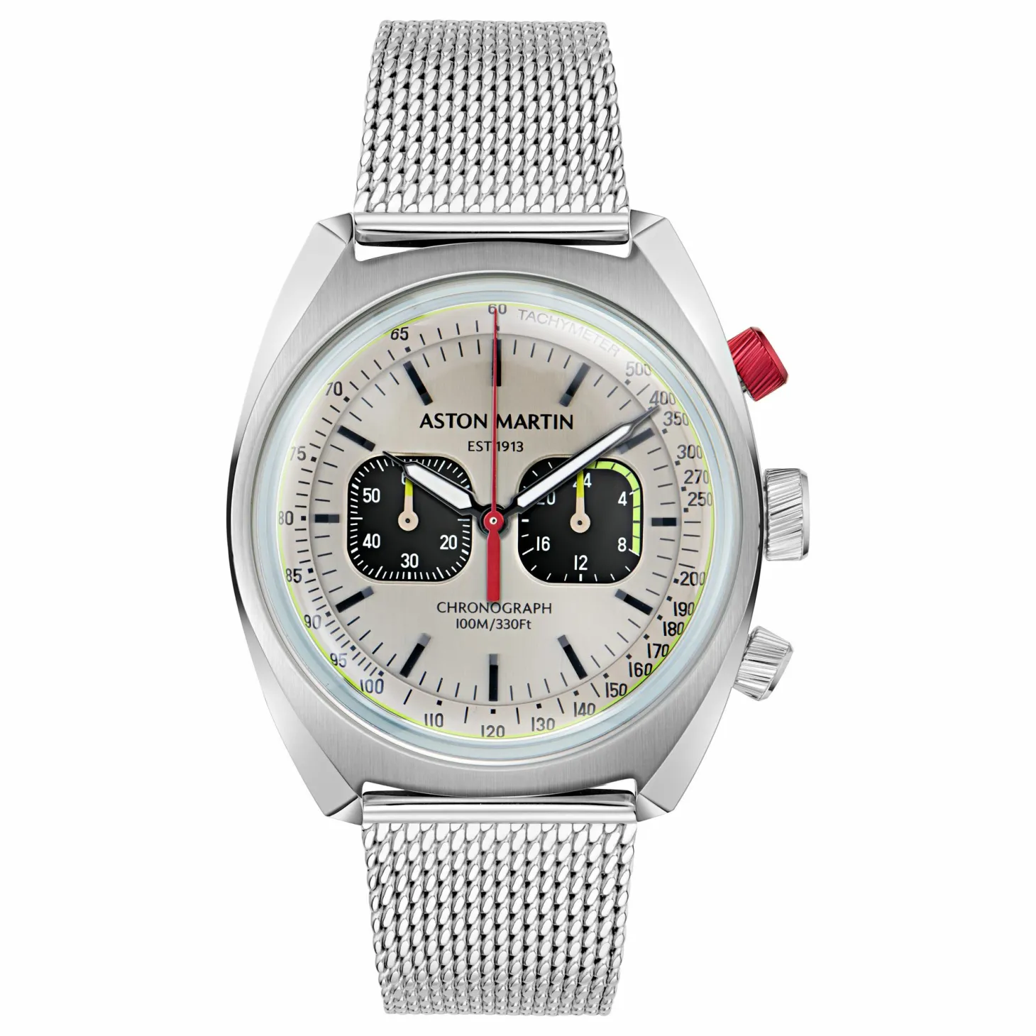 ASTON MARTIN Herren Armbanduhr AML TIMELESS MTTS2F501 Silber Chronograph