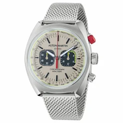 ASTON MARTIN Herren Armbanduhr AML TIMELESS MTTS2F501 Silber Chronograph