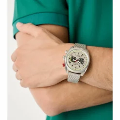 ASTON MARTIN Herren Armbanduhr AML TIMELESS MTTS2F501 Silber Chronograph