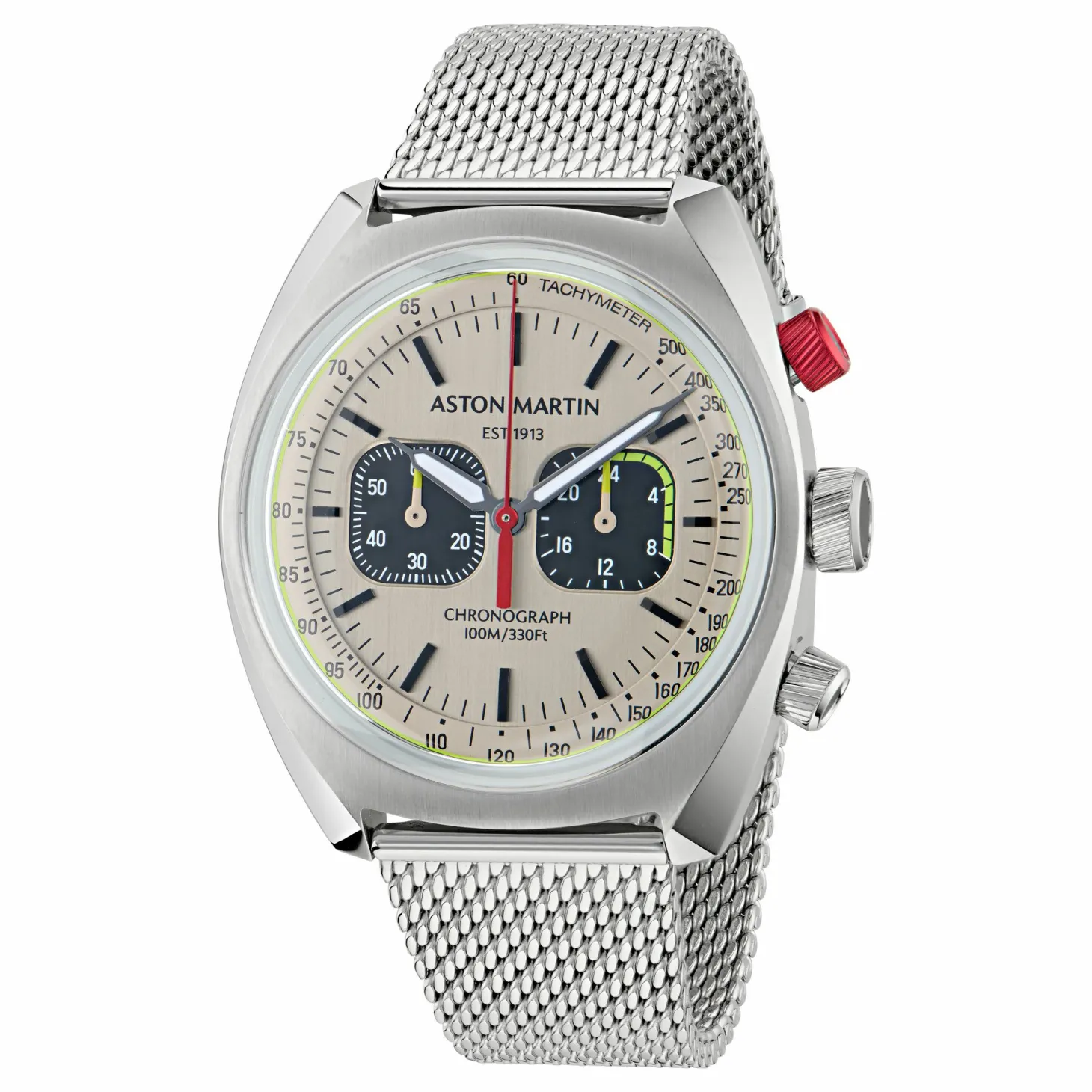ASTON MARTIN Herren Armbanduhr AML TIMELESS MTTS2F501 Silber Chronograph