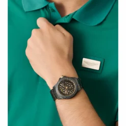 Aston Martin Herren Automatikuhr MTRR1F503 Schwarz