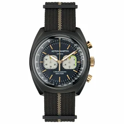 Aston Martin Herren Uhr TimeLess MTTS2F504 Nylon schwarz