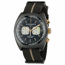Aston Martin Herren Uhr TimeLess MTTS2F504 Nylon schwarz