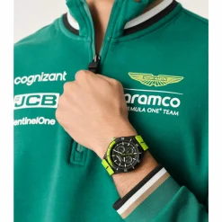 Aston Martin Herren­uhr Formula 1 Quartz 46 mm Schwarz Silikon MTFP1F502