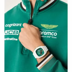 Aston Martin Herrenuhr Formula 1MTFO1F502 Weiß/Grün