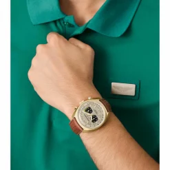 Aston Martin Herrenuhr TS2 Timeless MTTS2F502 Champagner Gold/Braun