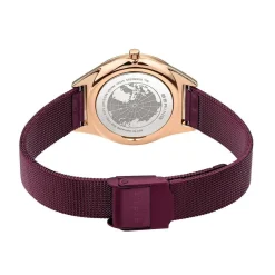 Bering Damen Armbanduhr Ultra Slim 31 mm 3 ATM Saphirglas Slim Design Armband Milanaise 17031-969